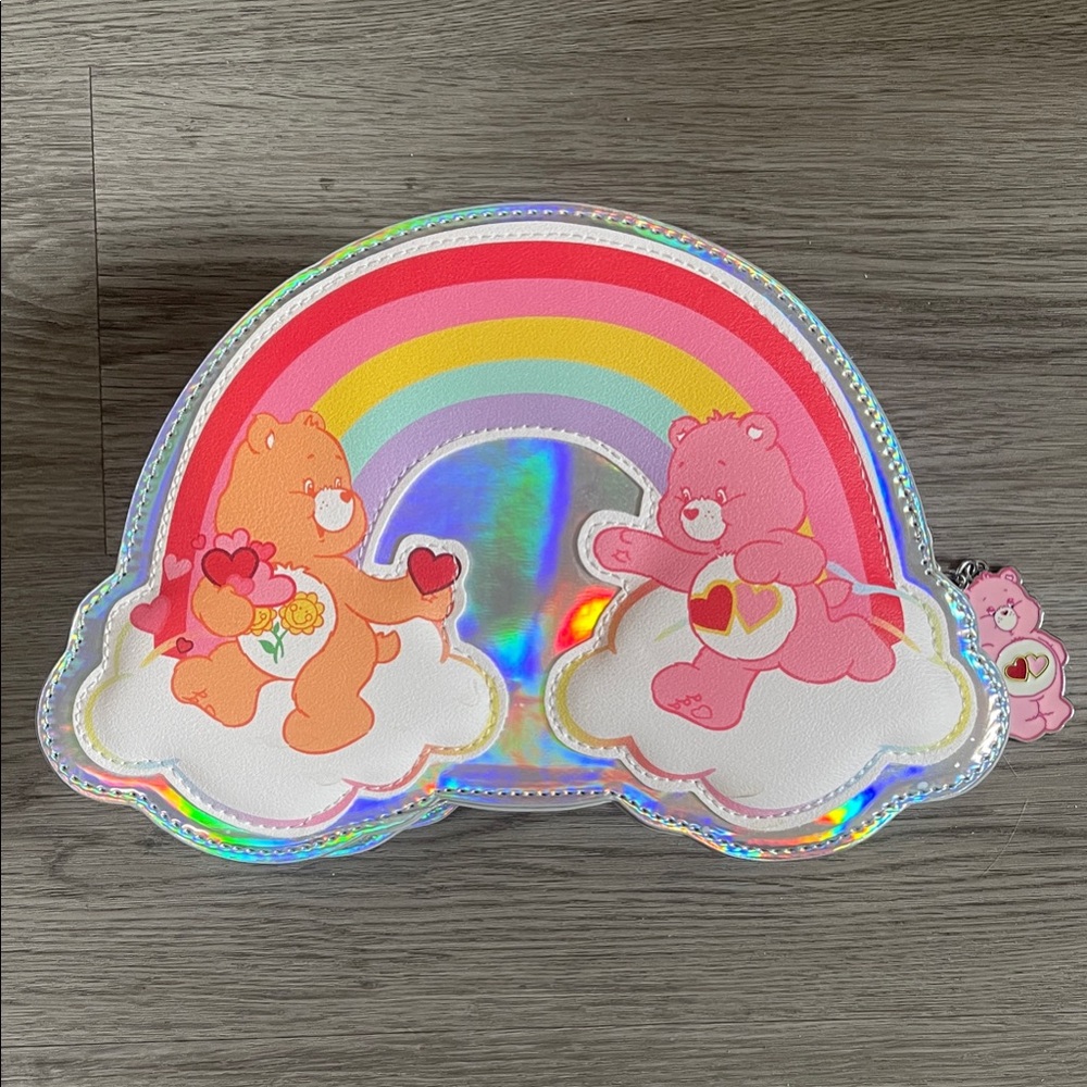 Care Bears Rainbow Holographic Crossbody - Pink, Orange & Yellow